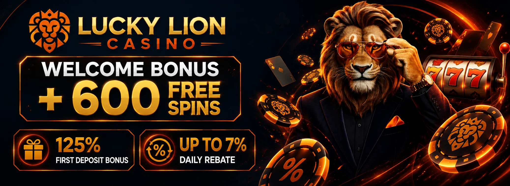 Lucky Lion Casino welcome package